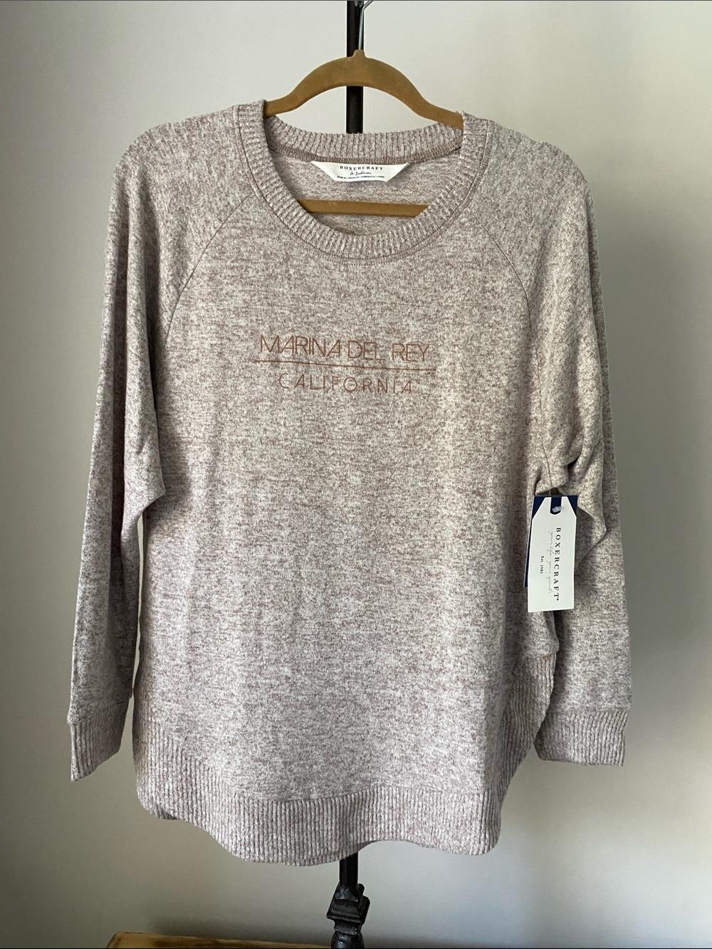 boxercraft Marina Del Rey Crewneck Sweater - Taupe Heather